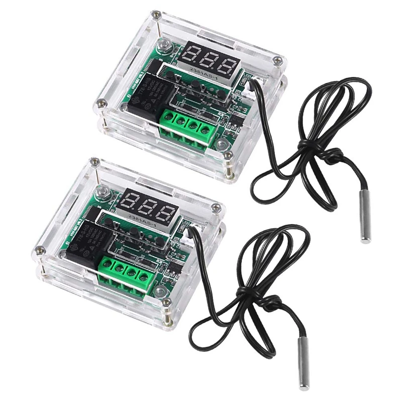 W1209 DC Digital Temperature Controller Module Electronic Temperature Temp Control Module Switch with Acrylic Case
W1209 DC Digital Temperature Controller Module Electronic Temperature Temp Control Module Switch with Acrylic Case