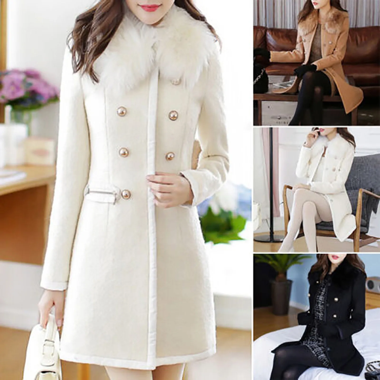 2021 Women Parka coat Jacket Winter Warm Outwear Wool Lapel mid-length Casual Slim Fashion Trench Female Jacket Overcoat #40
2021 Women Parka coat Jacket Winter Warm Outwear Wool Lapel mid-length Casual Slim Fashion Trench Female Jacket Overcoat #40
