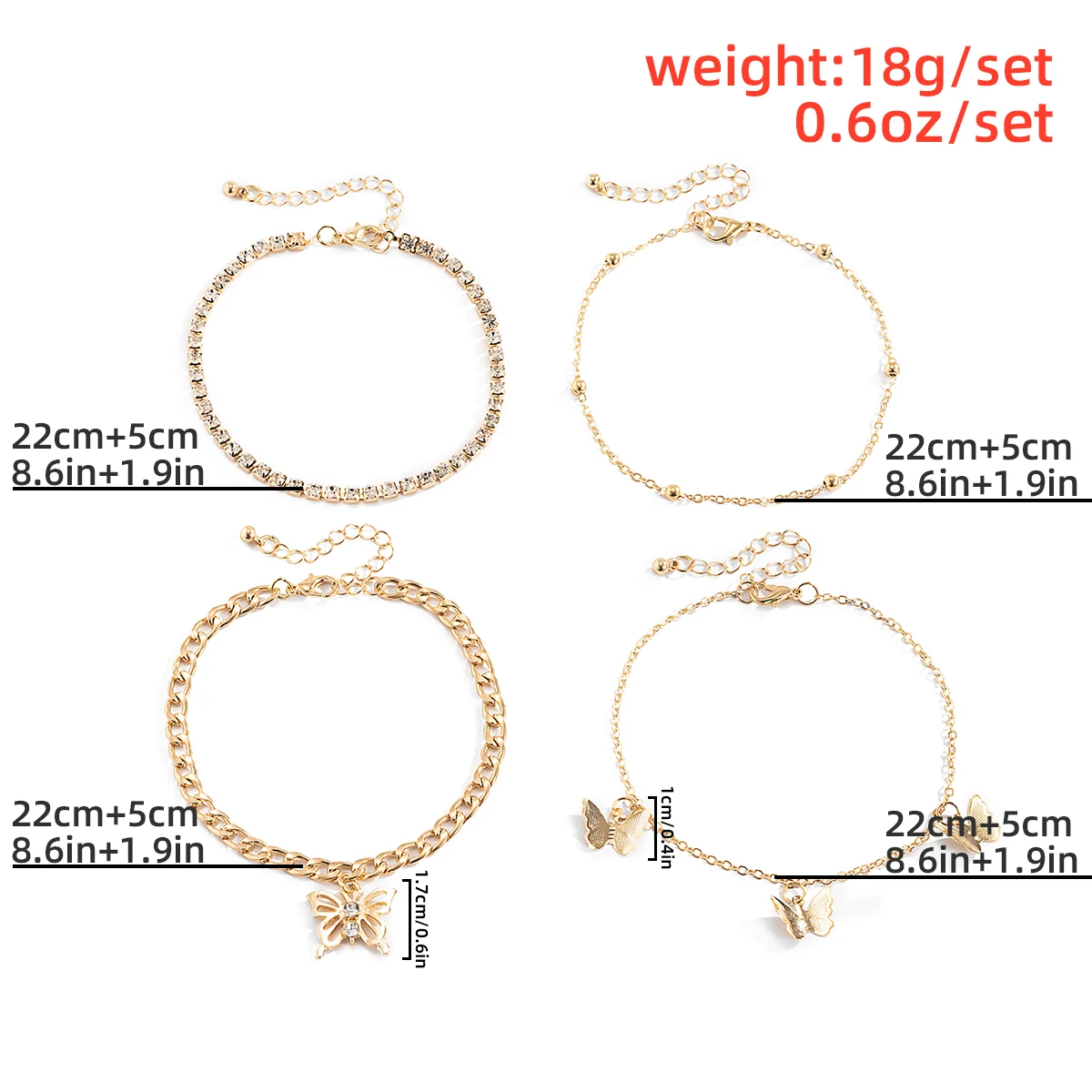 Salircon Boho Multi Layer Chains Butterfly Pendant Anklets for Women Ankle Foot Bracelet on the leg Sandals Beach Jewelry 2021
Salircon Boho Multi Layer Chains Butterfly Pendant Anklets for Women Ankle Foot Bracelet on the leg Sandals Beach Jewelry 2021