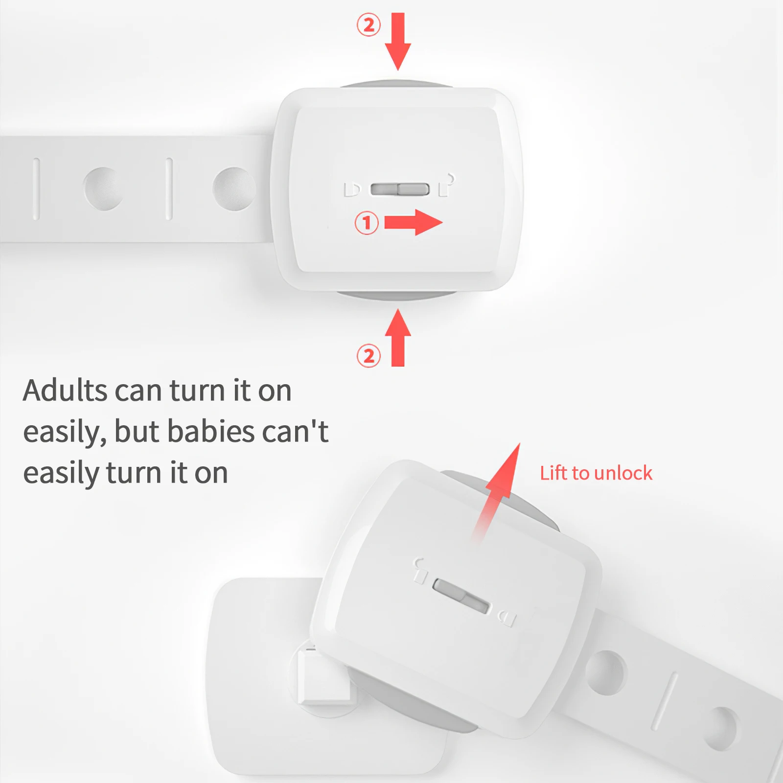 Drawer Door Cabinet Cupboard Toilet Safety Strap Plastic Locks Baby Kids Safety Care Plastic Locks Straps Infant Baby Protection
Drawer Door Cabinet Cupboard Toilet Safety Strap Plastic Locks Baby Kids Safety Care Plastic Locks Straps Infant Baby Protection