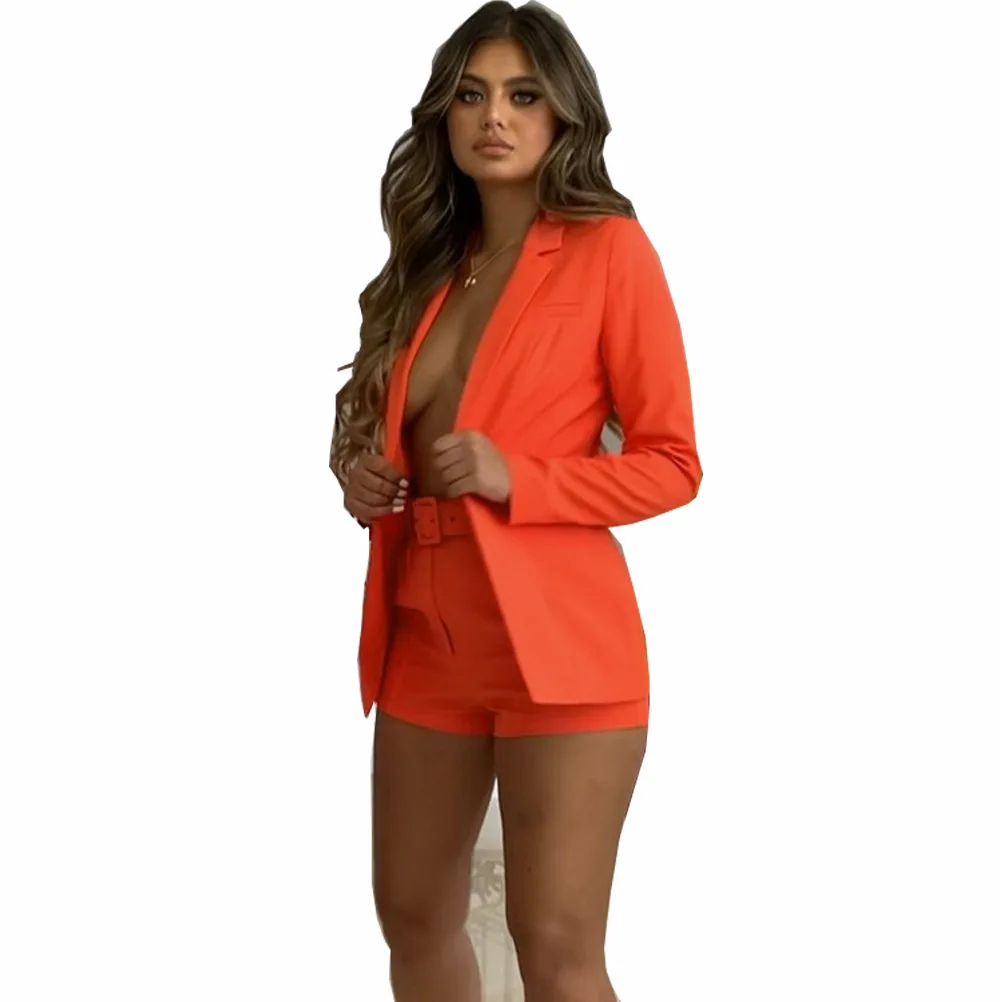 2021 European and American suit suit jacket shorts sexy temperament women's fashion casual lapel cardigan
2021 European and American suit suit jacket shorts sexy temperament women's fashion casual lapel cardigan