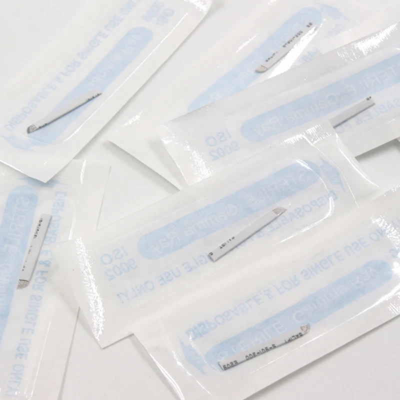 50 pcs Microblading lamina blade Agulhas Micropgmentacao 14U Tebori White Tattoo Needles Permanent Makeup Tattoo Eyebrow Pen
50 pcs Microblading lamina blade Agulhas Micropgmentacao 14U Tebori White Tattoo Needles Permanent Makeup Tattoo Eyebrow Pen