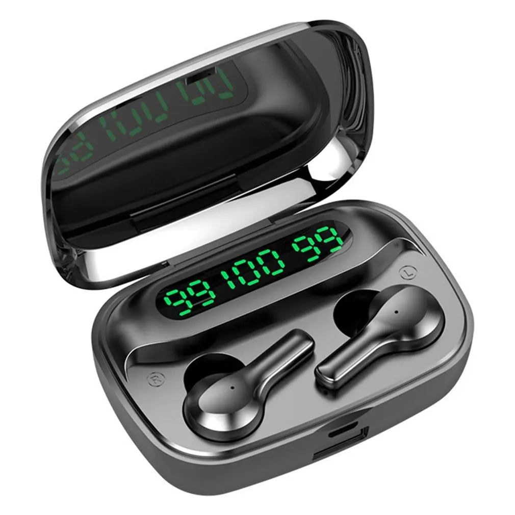 R3 Wireless Earphone LED Power Display With Charging Station 5.0 Stereo Sports Earbuds Sports Headphones Headset
R3 Wireless Earphone LED Power Display With Charging Station 5.0 Stereo Sports Earbuds Sports Headphones Headset