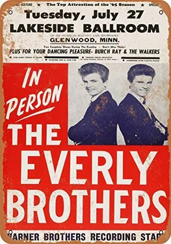 Металлический винтажный Забавный жестяной знак 1965 Everly Brothers в Миннесоте, 12x16 дюймов
Металлический винтажный Забавный жестяной знак 1965 Everly Brothers в Миннесоте, 12x16 дюймов