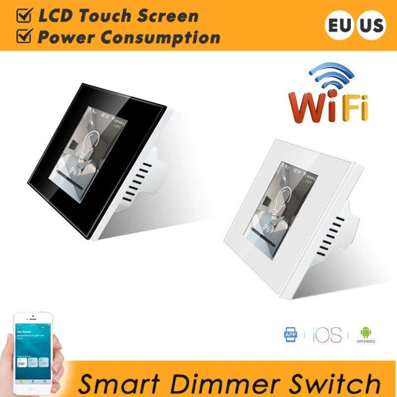 Smart Wifi LCD Touch Switch Neutral Wire Required Smart Home 1/2/3Gang Light Switch 220V Support Alexa Google Home Apple Homekit 
Smart Wifi LCD Touch Switch Neutral Wire Required Smart Home 1/2/3Gang Light Switch 220V Support Alexa Google Home Apple Homekit