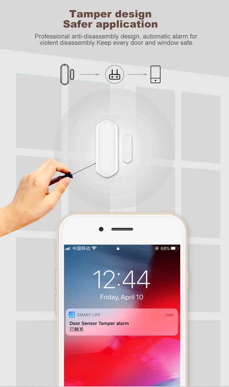 New Door And Window Sensor Tuya Smart Door And Window Alarm Wireless Door And Window Detection Wifi
New Door And Window Sensor Tuya Smart Door And Window Alarm Wireless Door And Window Detection Wifi