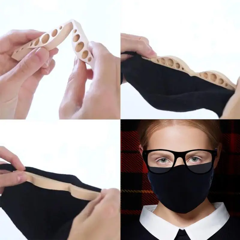 3D Mouth Mask Support Nose Bridge Silicone Bracket Anti-fogging Glasses Reusable Mask Holder Fashionable And Novel Design
3D Mouth Mask Support Nose Bridge Silicone Bracket Anti-fogging Glasses Reusable Mask Holder Fashionable And Novel Design