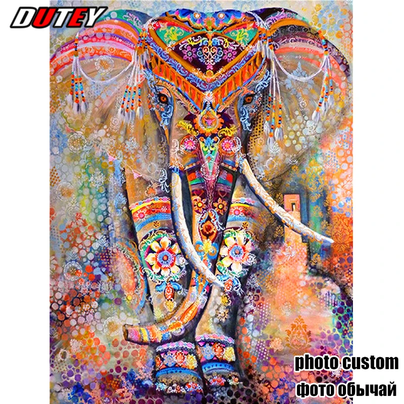 DUTEY Diamond Painting 5D DIY Diamond Painting Full Square Drill color Elephant Embroidery Cross Stitch Gift Home 
DUTEY Diamond Painting 5D DIY Diamond Painting Full Square Drill color Elephant Embroidery Cross Stitch Gift Home