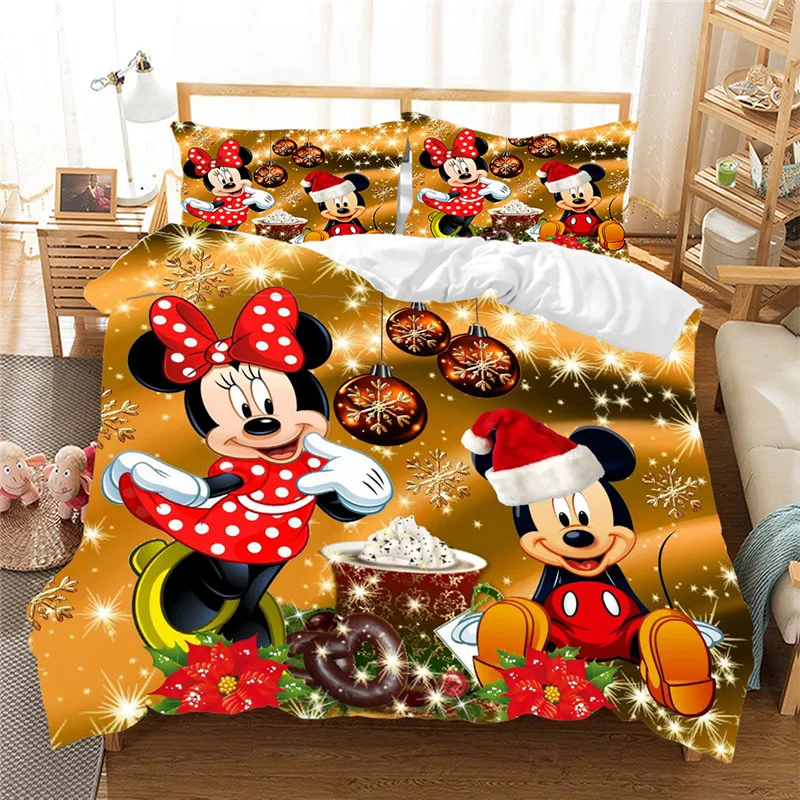 Disney Christmas Mickey Minnie Comforter Bedding Set Duvet Cover Pillowcase Home Textile Children Gift King Size Bedding Set
Disney Christmas Mickey Minnie Comforter Bedding Set Duvet Cover Pillowcase Home Textile Children Gift King Size Bedding Set