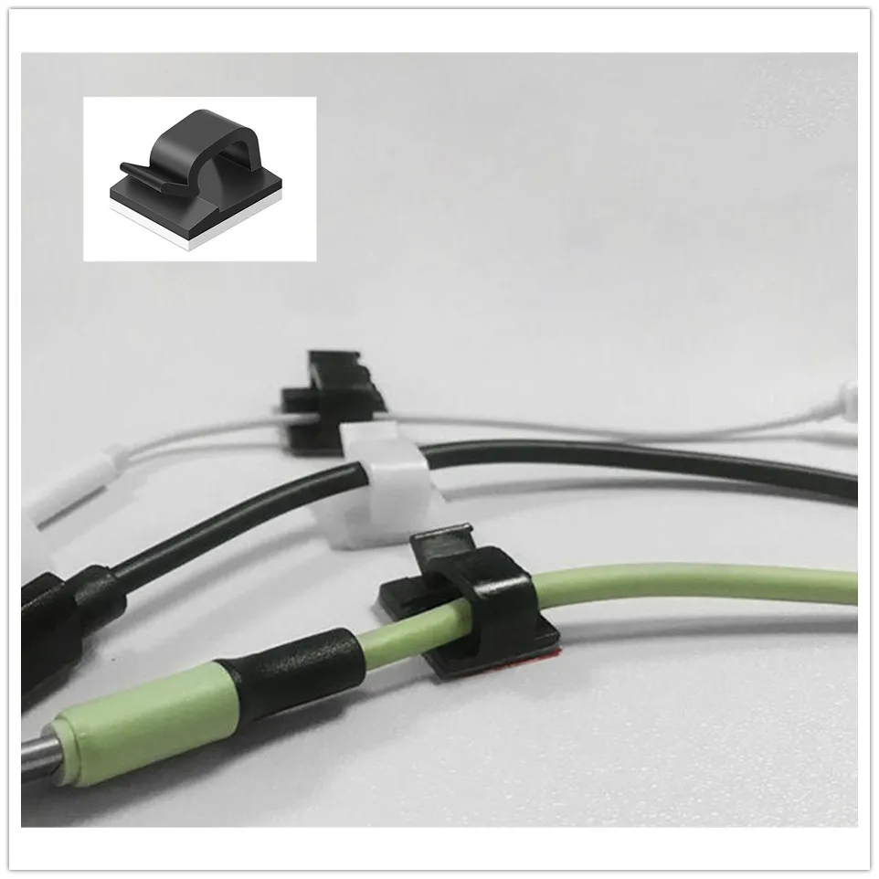 40pcs/bag Wire Clips Self Adhesive Rectangle Tie Sticker Cable Cord Holder Desk Wire Organizer
40pcs/bag Wire Clips Self Adhesive Rectangle Tie Sticker Cable Cord Holder Desk Wire Organizer