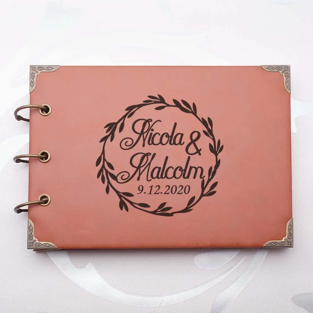 Personalized Wedding GuestBook A5 Size Rustic Wedding Gift Wedding Reception Book Custom Leather Guest Book
Personalized Wedding GuestBook A5 Size Rustic Wedding Gift Wedding Reception Book Custom Leather Guest Book