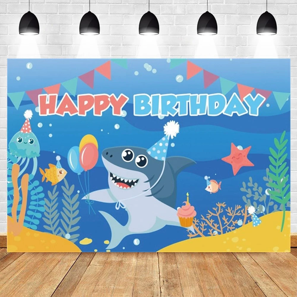 Cute Shark Seabed Balloon Backdrop Baby Shower Birthday Party Portrait Decor Photography Background For Photo Studio Booth Prop
Cute Shark Seabed Balloon Backdrop Baby Shower Birthday Party Portrait Decor Photography Background For Photo Studio Booth Prop