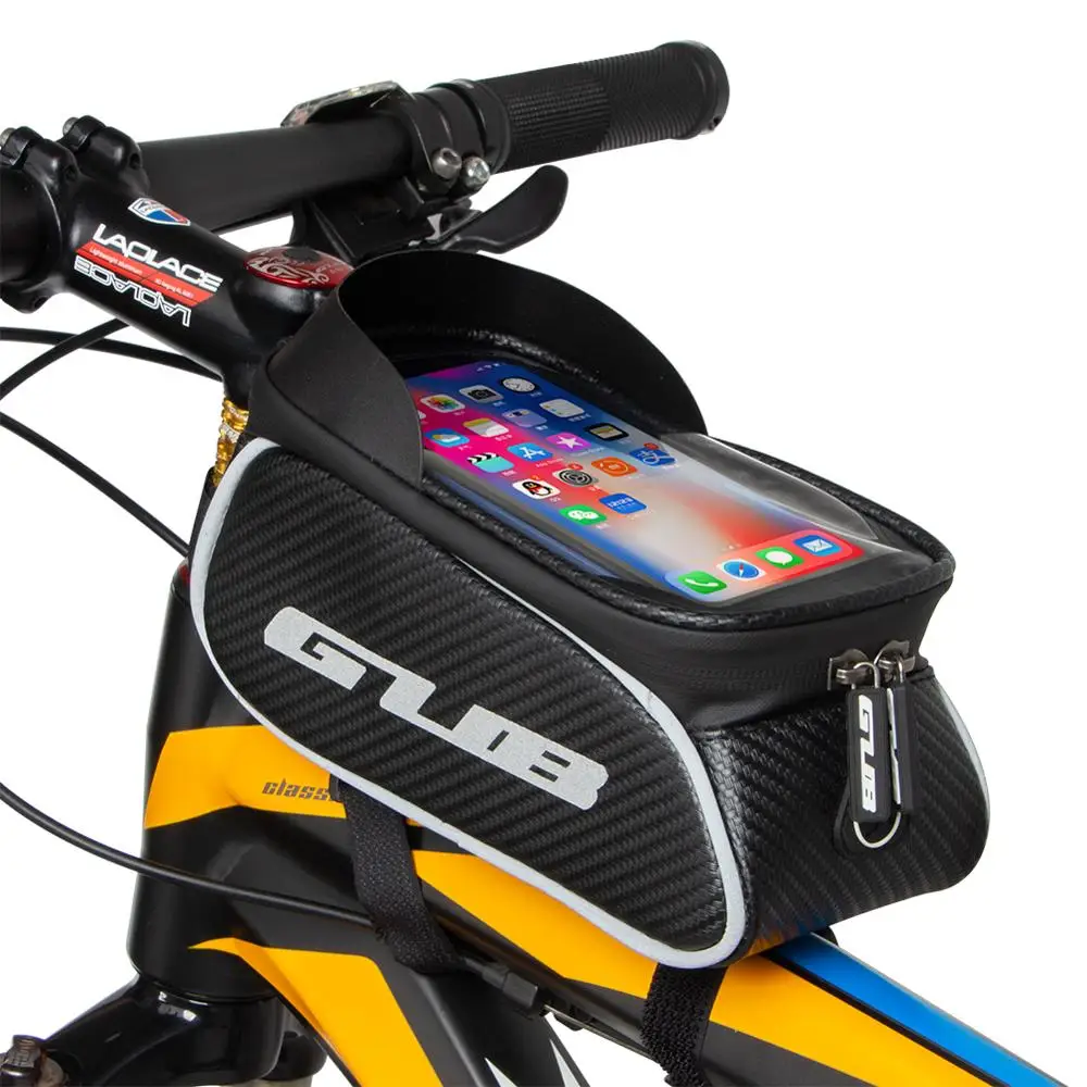 

GUB 923 New Bicycle Top Tube Bag Simple and Convenient 1.2L Large Capacity Cycling Bag Supports Mobile Phones Below 6.6 Inches