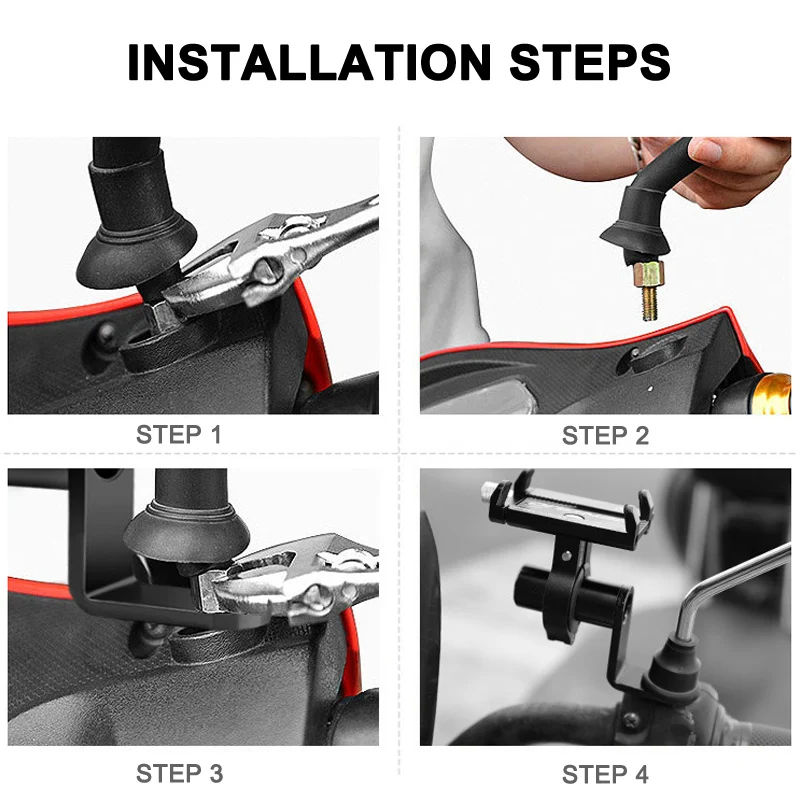 Newly Aluminum Alloy Motorcycle Rearview Mirror Mount Handlebar Rearview Mirror Adapter Mobile Phone Bracket Expansion Bracket 
Newly Aluminum Alloy Motorcycle Rearview Mirror Mount Handlebar Rearview Mirror Adapter Mobile Phone Bracket Expansion Bracket