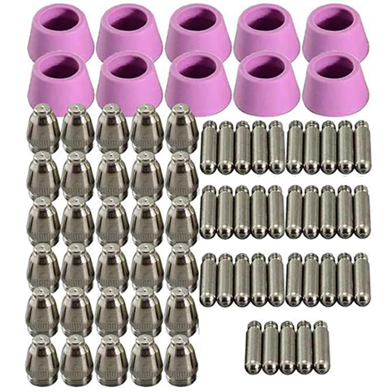 100Pcs AG60 Plasma Cutting Machine Consumable SG55 Plasma Cutter Accessories Plasma Torch Tip Electrode Cutter Kit
100Pcs AG60 Plasma Cutting Machine Consumable SG55 Plasma Cutter Accessories Plasma Torch Tip Electrode Cutter Kit