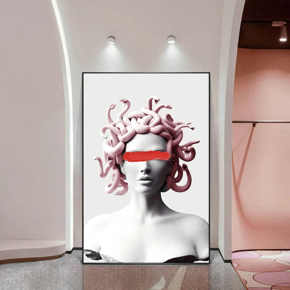 Pink Medusa Cover Eyes Canvas Art Posters and Prints Vaporwave Sculpture Of Medusa Canvas Paintings on the Wall Art Pictures
Pink Medusa Cover Eyes Canvas Art Posters and Prints Vaporwave Sculpture Of Medusa Canvas Paintings on the Wall Art Pictures