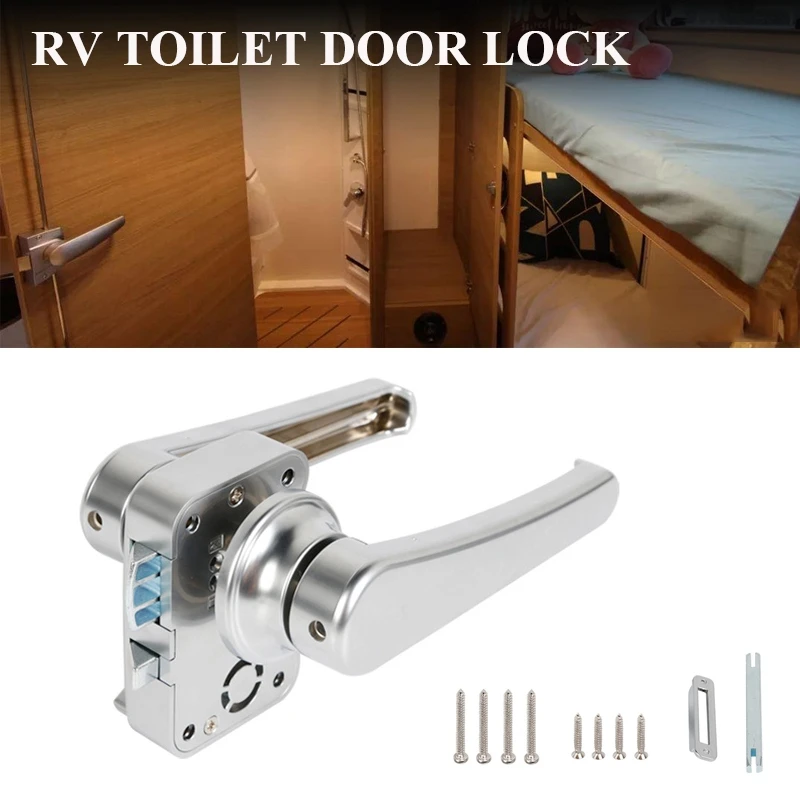 RV Toilet Door Lock Bathroom Door Lock Caravan Boat Latch Handle Lock RV Accessories
RV Toilet Door Lock Bathroom Door Lock Caravan Boat Latch Handle Lock RV Accessories