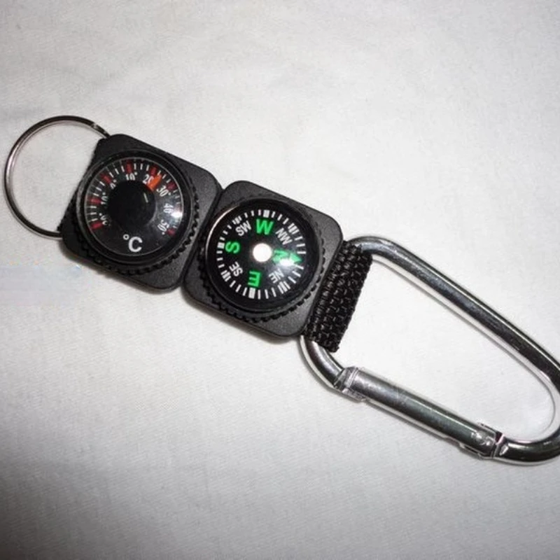 1pc Multifunctional Waterproof Climbing Hook with Mini Thermometer and Compass Key Ring Outdoor Travel Hiking Climbing Supplies
1pc Multifunctional Waterproof Climbing Hook with Mini Thermometer and Compass Key Ring Outdoor Travel Hiking Climbing Supplies