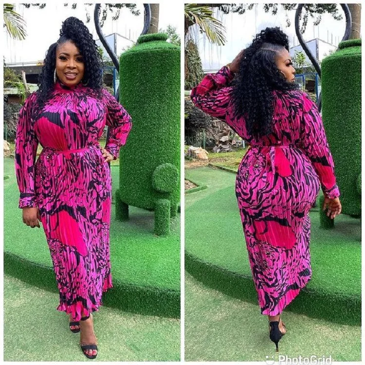 African plus size dress simple casual long-sleeved loose graffiti pleated skirt Big Size Dresses
African plus size dress simple casual long-sleeved loose graffiti pleated skirt Big Size Dresses