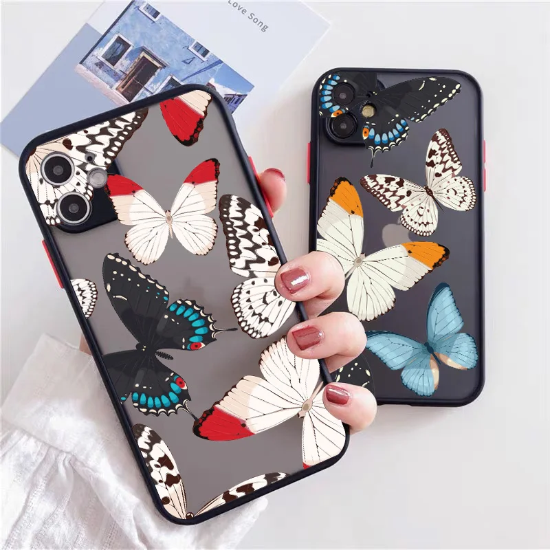 Cute 3D Relif Butterfly phone case for iphone 13 11 Pro Max XR XS MAX case silicone for iphone 7 8 Plus SE 12 pro max mini cover
Cute 3D Relif Butterfly phone case for iphone 13 11 Pro Max XR XS MAX case silicone for iphone 7 8 Plus SE 12 pro max mini cover