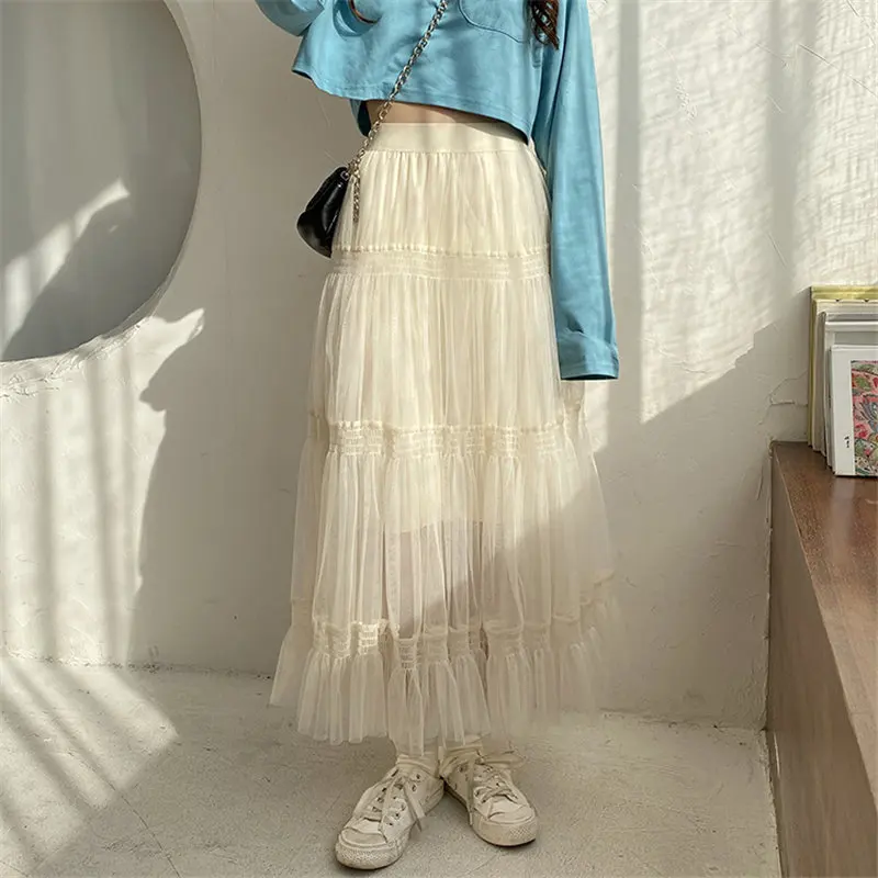 Alien Kitty Spring High Waist Mesh Girls Fairy All Match A-Line Chic 2021 Sweet New Slim Elastic-Waist Hot Stylish Long Skirts
Alien Kitty Spring High Waist Mesh Girls Fairy All Match A-Line Chic 2021 Sweet New Slim Elastic-Waist Hot Stylish Long Skirts