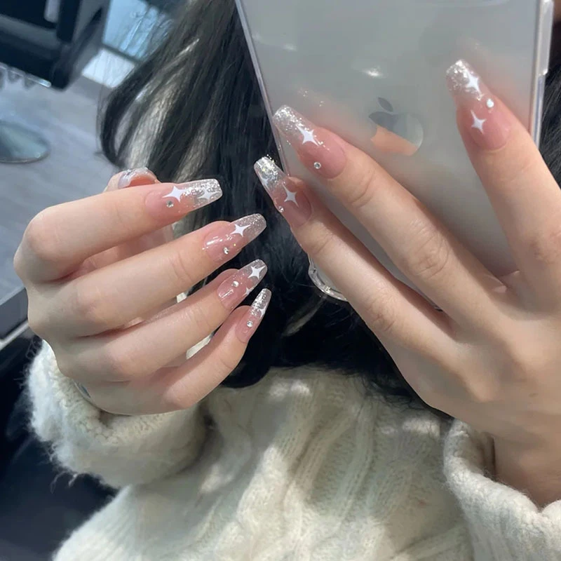 24pc Black Border Wear Long Paragraph Fashion Manicure Patch False Nail Full Cover Wearable Coffin Fake Nail Matte Ballerina Art
24pc Black Border Wear Long Paragraph Fashion Manicure Patch False Nail Full Cover Wearable Coffin Fake Nail Matte Ballerina Art