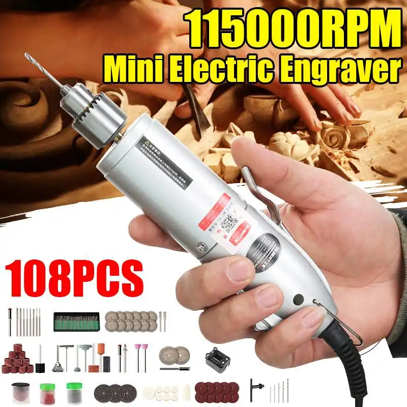 8000-11500/Min Cordless Grinder Drill Engraving Pen Polishing Drilling Machine for Metal/Wood/Jade With Rotary Tool Accessories
8000-11500/Min Cordless Grinder Drill Engraving Pen Polishing Drilling Machine for Metal/Wood/Jade With Rotary Tool Accessories