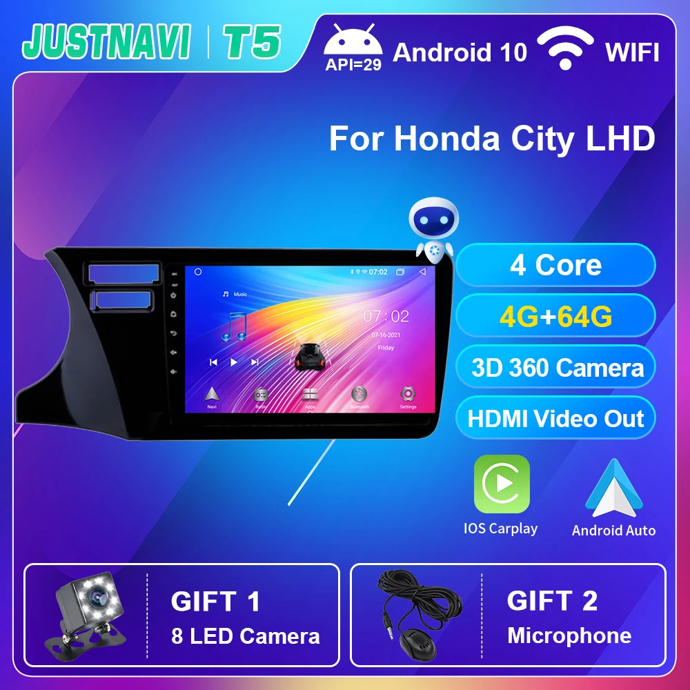 Car Radio Android 10.0 Autoradio For Honda City LHD 2014-2017 Carplay Multimedia Voice Control Player GPS Auto DSP No 2 din DVD
Car Radio Android 10.0 Autoradio For Honda City LHD 2014-2017 Carplay Multimedia Voice Control Player GPS Auto DSP No 2 din DVD