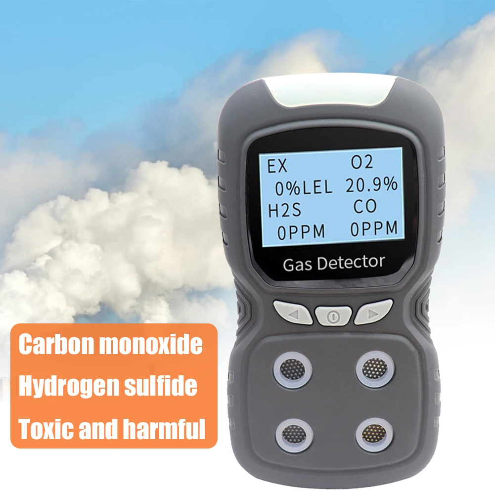 4 in 1 Toxic Gas Alarm Detector Analyzer Digital LCD CO O2 H2S Oxygen Monitor Multifunctional Gas Detector Analyzer
4 in 1 Toxic Gas Alarm Detector Analyzer Digital LCD CO O2 H2S Oxygen Monitor Multifunctional Gas Detector Analyzer