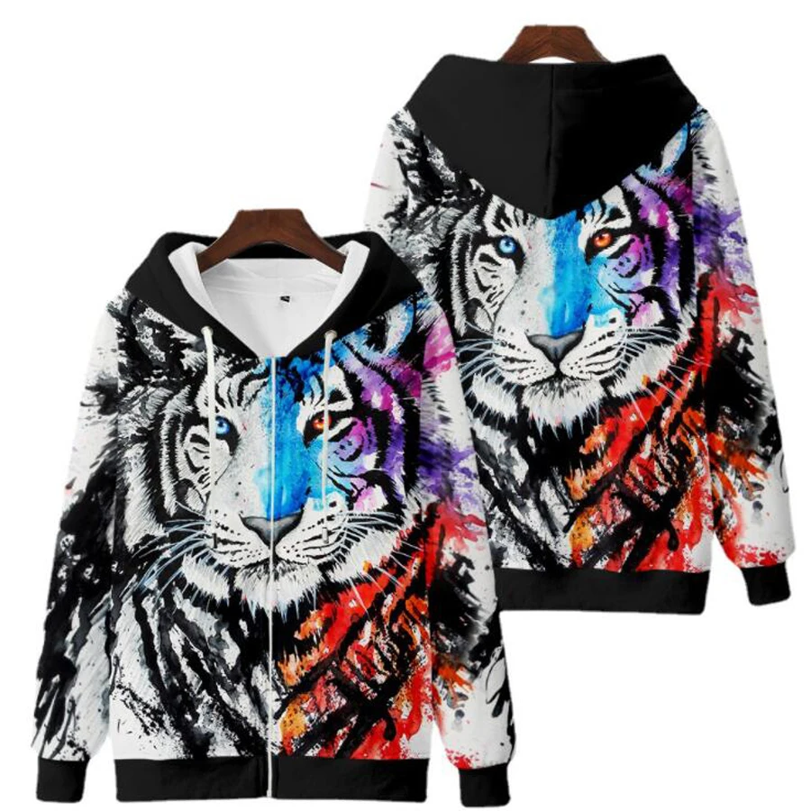 Animal Tiger Face 3D Print Oversized Zip Up Women/Men Hoodies Sweatshirts Streetwear Hip Hop Zipper Hooded Jacket Outerwear
Animal Tiger Face 3D Print Oversized Zip Up Women/Men Hoodies Sweatshirts Streetwear Hip Hop Zipper Hooded Jacket Outerwear
