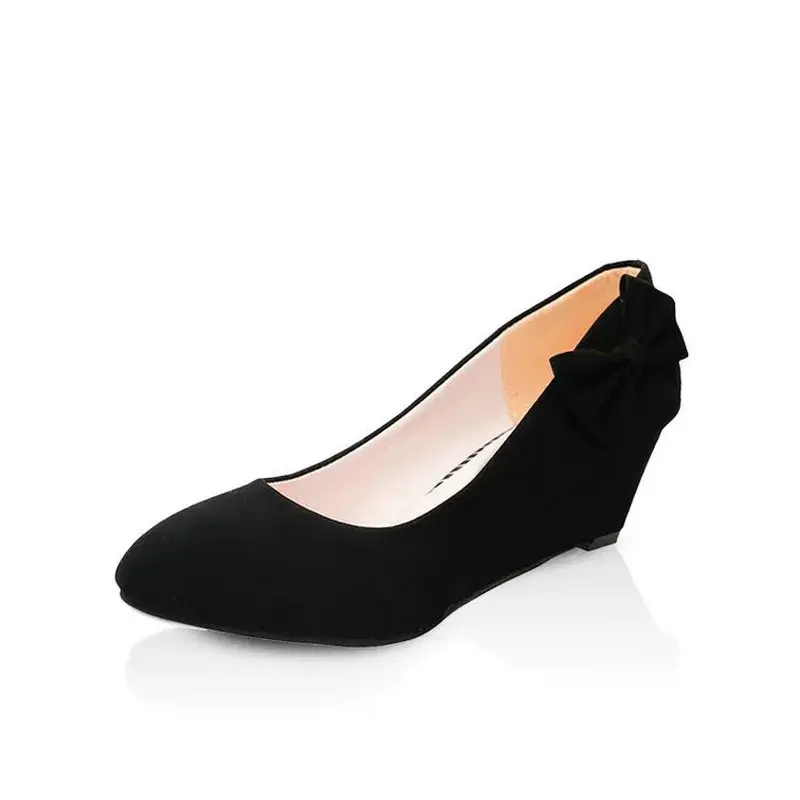 2021 New Spring Women Pointed Toe Female Pumps High Heel Butterfly-knot Women Shoes Suede Leather Fashion Wedge Pumps
2021 New Spring Women Pointed Toe Female Pumps High Heel Butterfly-knot Women Shoes Suede Leather Fashion Wedge Pumps