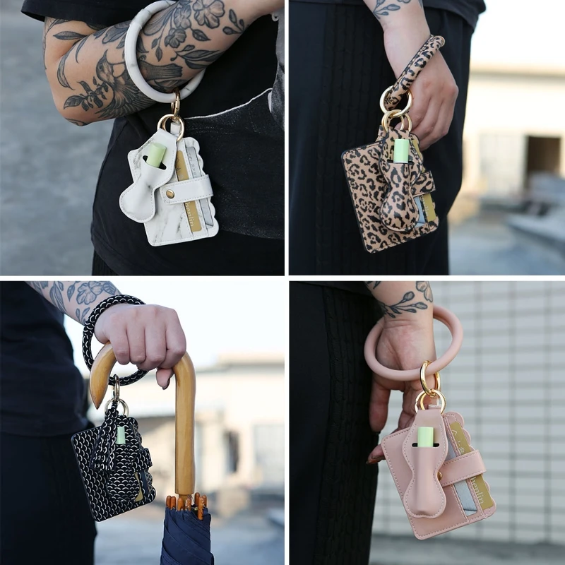 Circle Wristlet Keychain Unisex Pu Leather Pendant Key Ring Fashion Candy Colors R7RF
Circle Wristlet Keychain Unisex Pu Leather Pendant Key Ring Fashion Candy Colors R7RF