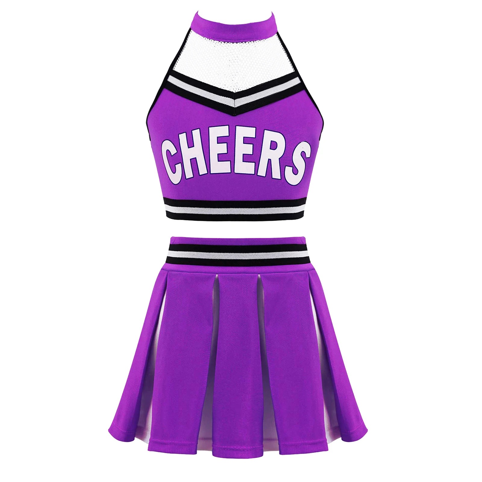 Girls Cheerleader Costume Carnival Fancy Dress Dance Clothing Crop Top And Skirt Children Sports Dance Suit Cheerleading Uniform
Girls Cheerleader Costume Carnival Fancy Dress Dance Clothing Crop Top And Skirt Children Sports Dance Suit Cheerleading Uniform