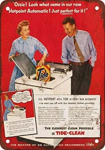 HAIMAX Metal Signs Man Cave Ranch Decor Ozzie and Harriet Tide Laundry Soap Vintage Look Reproduction Tin Sign 8 x 12 Inches
HAIMAX Metal Signs Man Cave Ranch Decor Ozzie and Harriet Tide Laundry Soap Vintage Look Reproduction Tin Sign 8 x 12 Inches
