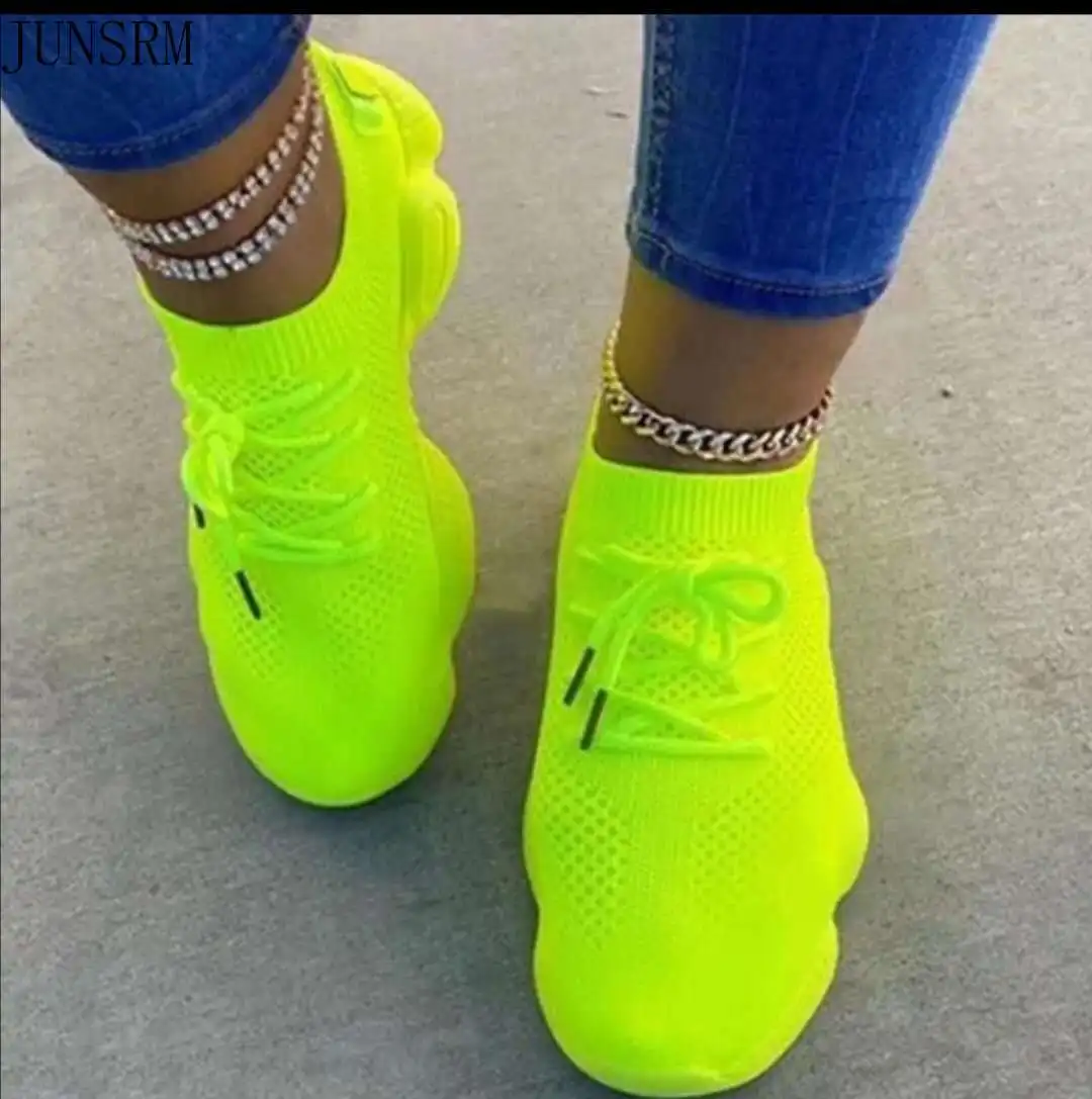 Mesh Women Sneaker Sock Shoes Summer Breathable Cross Tie Platform Round Toe Casual Fashion Sport Lace Up 2021 Female Girl
Mesh Women Sneaker Sock Shoes Summer Breathable Cross Tie Platform Round Toe Casual Fashion Sport Lace Up 2021 Female Girl