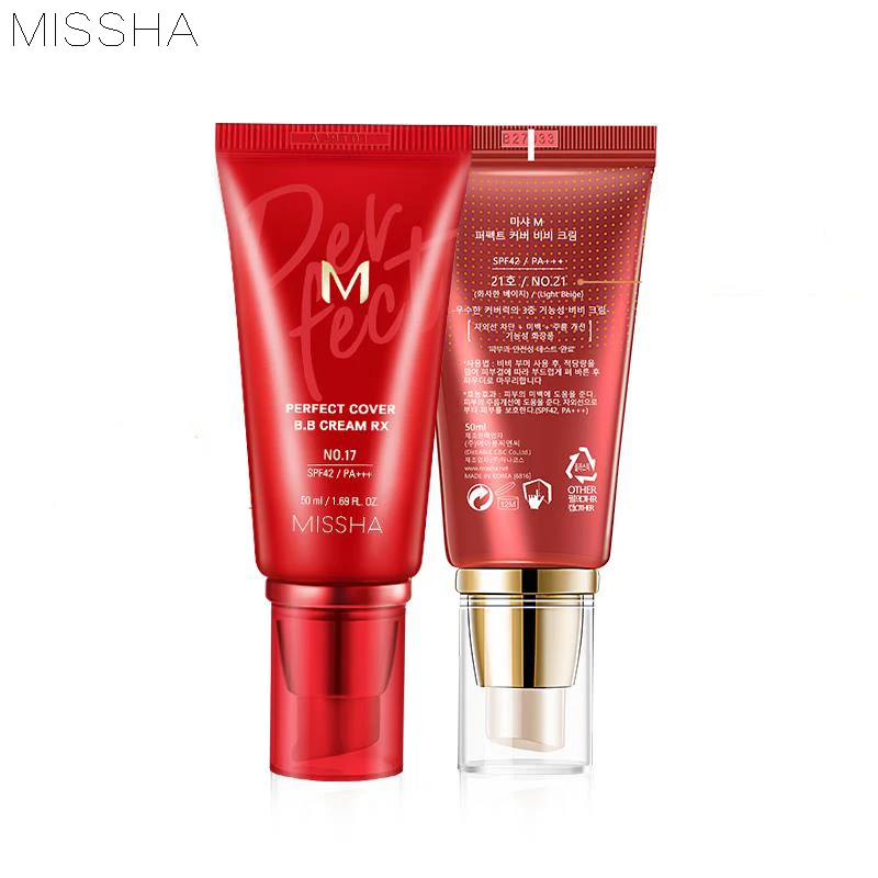 BB крем MISSHA M Perfect Cover, 50 мл RX, Жидкая основа для макияжа, BB крем, база для лица, Праймер, нюдовый макияж, корейская косметика
BB крем MISSHA M Perfect Cover, 50 мл RX, Жидкая основа для макияжа, BB крем, база для лица, Праймер, нюдовый макияж, корейская косметика