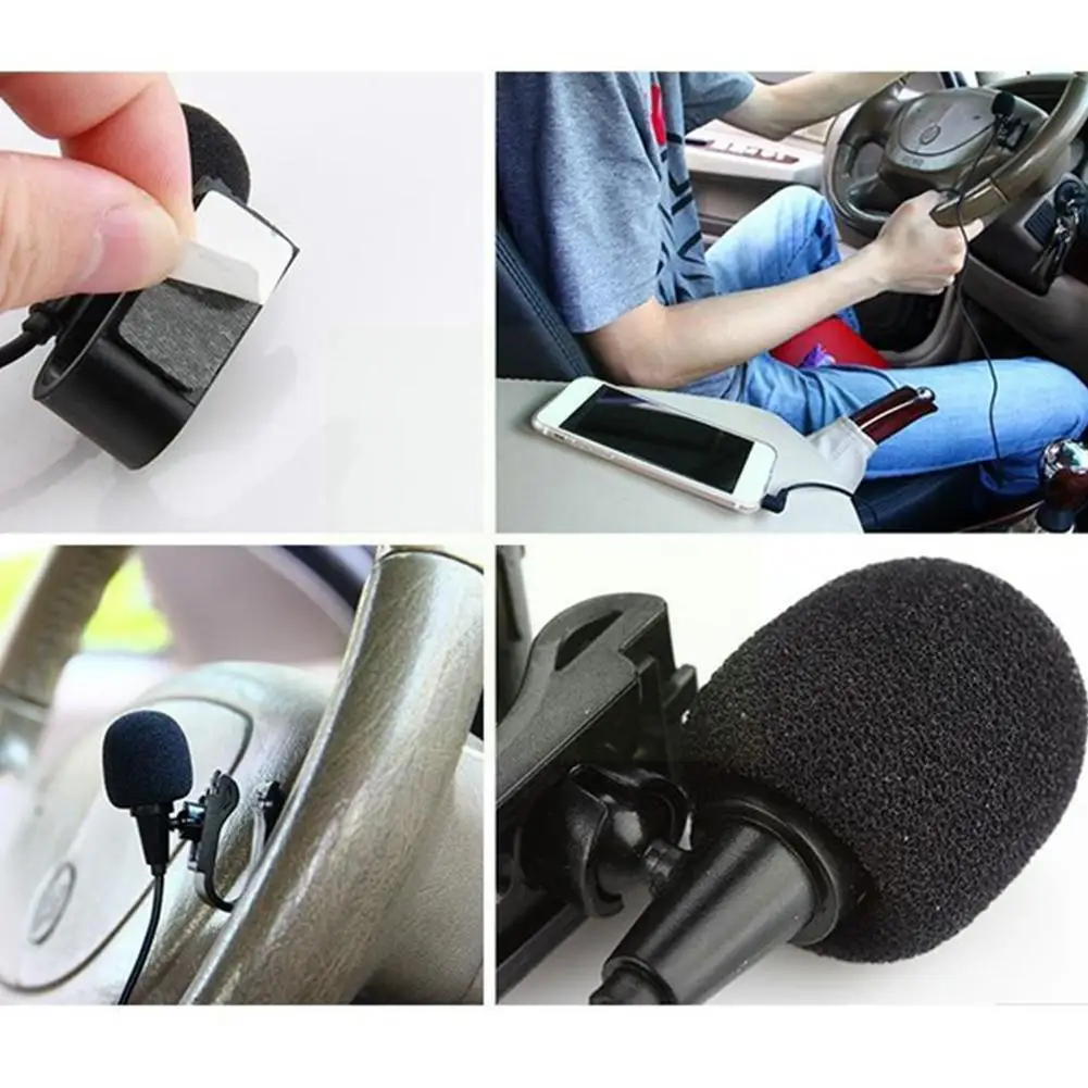 

Автомобильный аудио микрофон с зажимом 2,5 мм разъем Микрофон Стерео мини проводной внешний микрофон для автомобильных радиоприемников Авт...