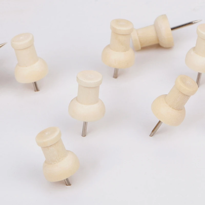 40 Pcs Wooden Thumbtack Creative Decorative Drawing Push Pins Wood Head Office
40 Pcs Wooden Thumbtack Creative Decorative Drawing Push Pins Wood Head Office