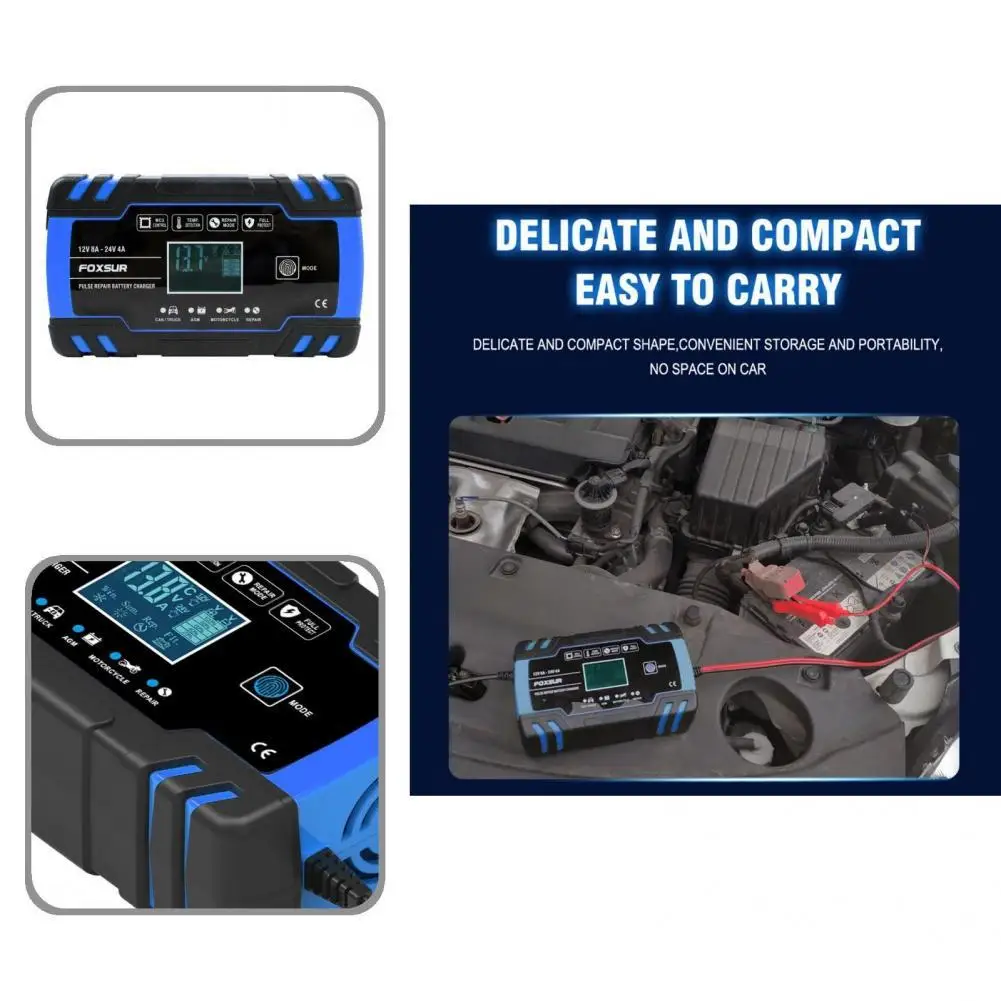 Car Battery Charger Repair Type Blue Widely Used Pulse Repair Charger Battery Maintainer Automatic Battery Charger
Car Battery Charger Repair Type Blue Widely Used Pulse Repair Charger Battery Maintainer Automatic Battery Charger