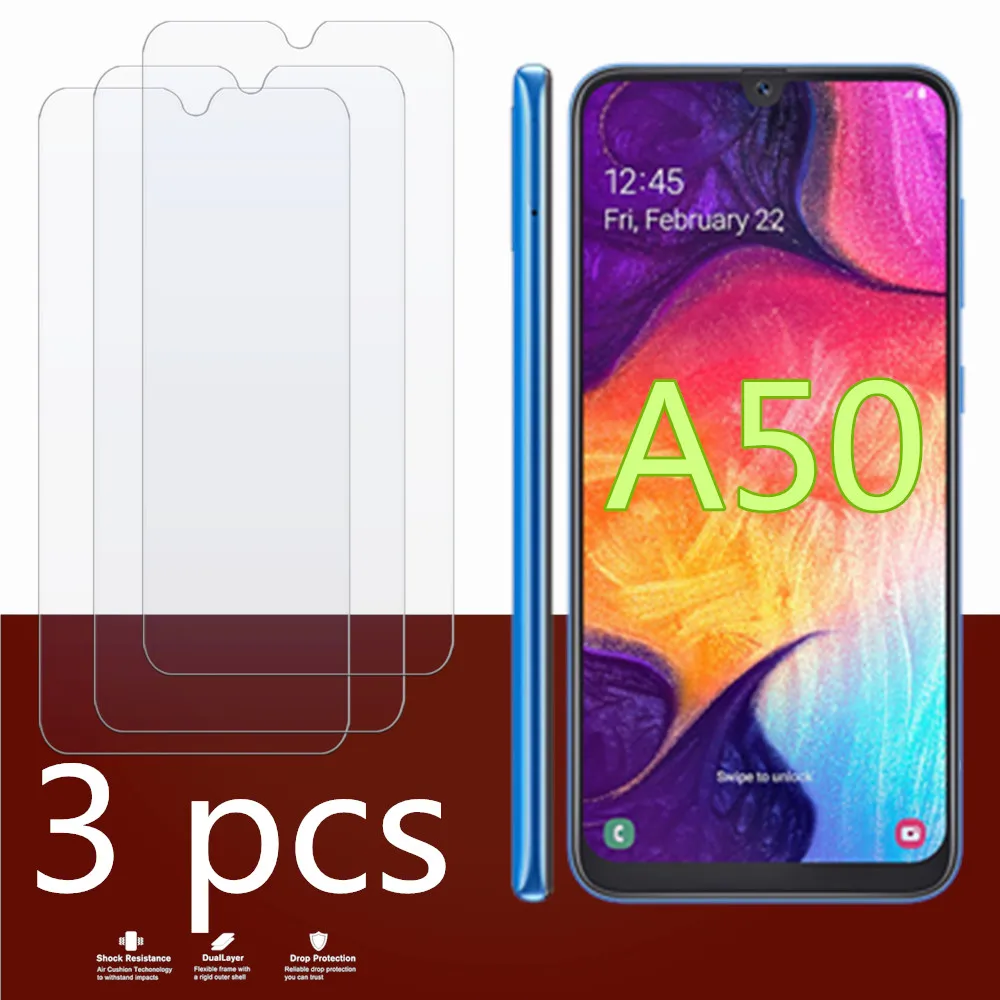Комплект из 3 предметов для samsung galaxy A50 A51 A12 стекло Защитная пленка экрана