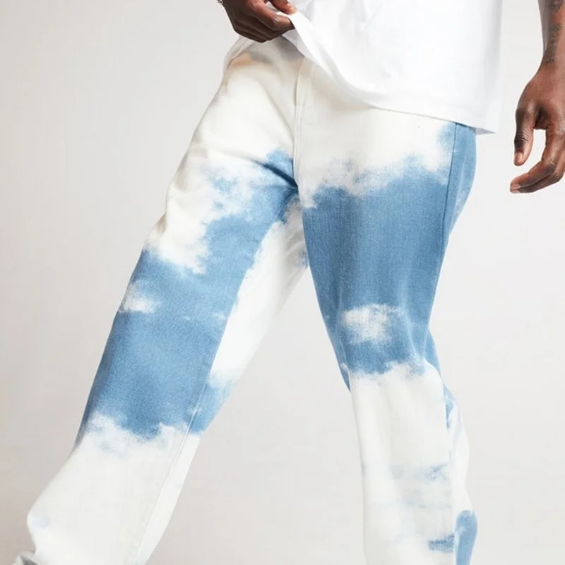 2021 Men Casual Loose Straight Denim Pants Sky Blue Print Long Trouser Straight Jeans
2021 Men Casual Loose Straight Denim Pants Sky Blue Print Long Trouser Straight Jeans