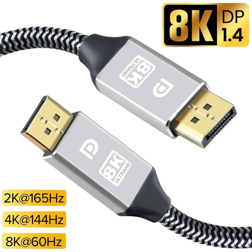 8K порт дисплея DP1.4 кабель 60 Гц 4K HDR аудио для SONY Дисплей LG ASUS видео ПК ноутбука тв 1 4