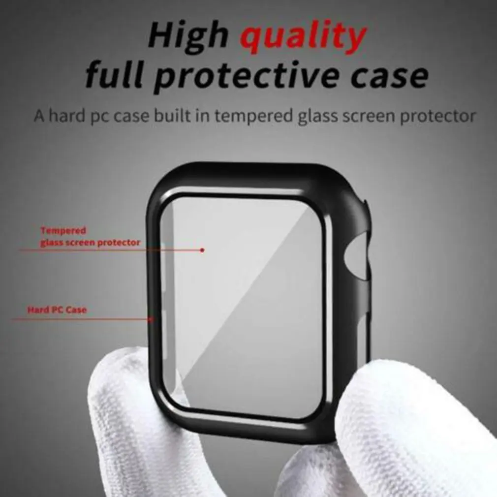 Glass+cover For Apple Watch case 44mm 40mm iWatch 42mm 38mm Screen Protector+bumper Accessories for applewatch series 5 4 3 SE 6
Glass+cover For Apple Watch case 44mm 40mm iWatch 42mm 38mm Screen Protector+bumper Accessories for applewatch series 5 4 3 SE 6