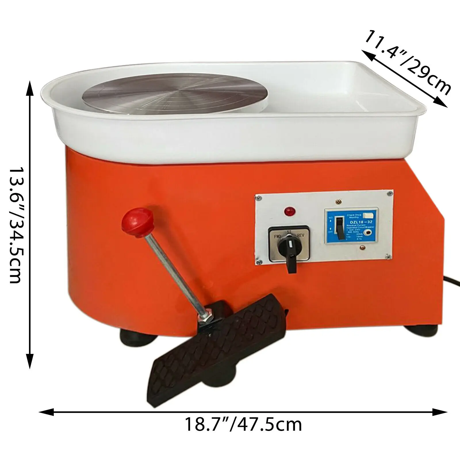 VEVOR Pottery Wheel Machine 25cm Ceramic Pottery Wheel Foaming Adjustable Feet Lever Pedal 280W Art Craft DIY Clay Tool
VEVOR Pottery Wheel Machine 25cm Ceramic Pottery Wheel Foaming Adjustable Feet Lever Pedal 280W Art Craft DIY Clay Tool