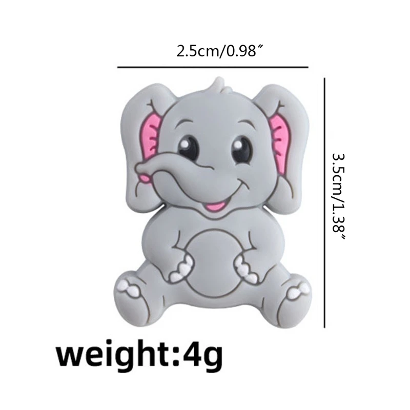 5 Pcs/Pack Baby Cartoon Elephant Shape Teether Silicone Beads Molar Toys Infant Teething Soother Shower Gifts
5 Pcs/Pack Baby Cartoon Elephant Shape Teether Silicone Beads Molar Toys Infant Teething Soother Shower Gifts