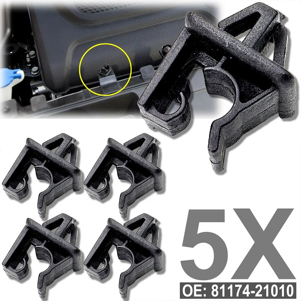 5pcs Black Car Hood Bonnet Rod Support Prop Stay Clip Clamp Fit For Kia Sportage QL 2016-2021 Car Clips 81174-1G000
5pcs Black Car Hood Bonnet Rod Support Prop Stay Clip Clamp Fit For Kia Sportage QL 2016-2021 Car Clips 81174-1G000