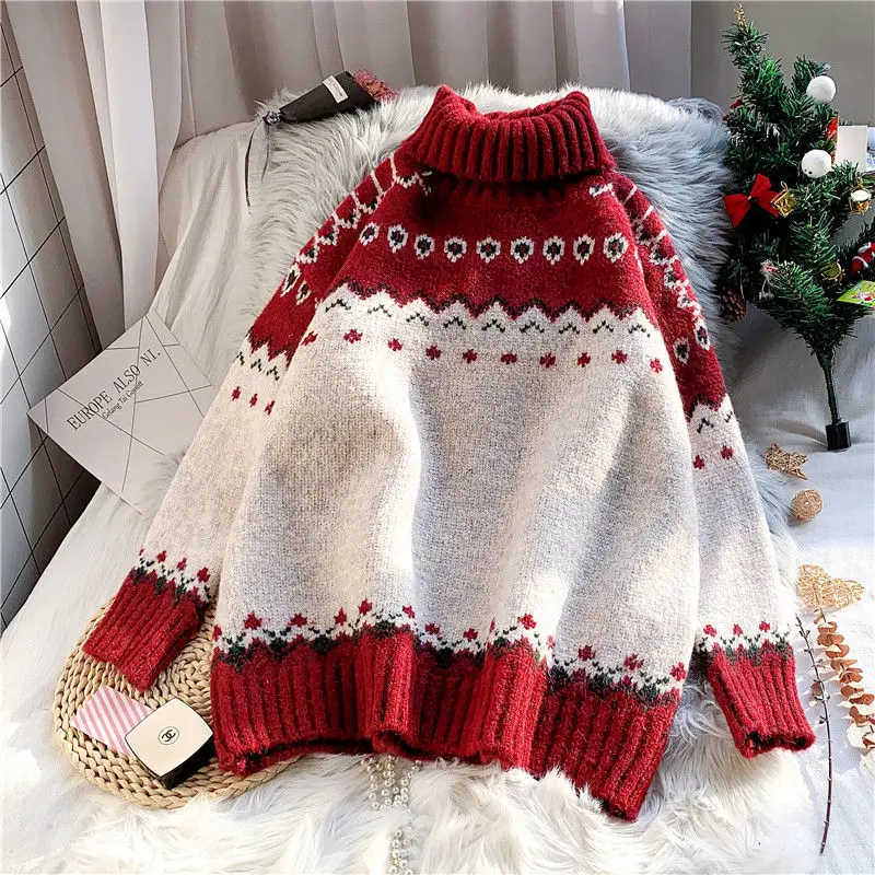 Winter Autumn Pullover Thick Sweater Women Knitted Ribbed Pullover Sweater Long Sleeve Turtleneck Slim Jumper Soft Warm Femme
Winter Autumn Pullover Thick Sweater Women Knitted Ribbed Pullover Sweater Long Sleeve Turtleneck Slim Jumper Soft Warm Femme