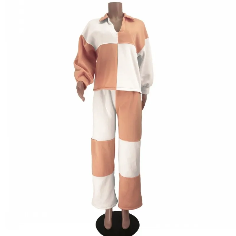 Fleece Lapel Sweater Suit White Long-Sleeved T-Shirt+Wide-Leg Pants Two-Piece Winter 2021 Loose Casual Women's Tracksuit Outfits
Fleece Lapel Sweater Suit White Long-Sleeved T-Shirt+Wide-Leg Pants Two-Piece Winter 2021 Loose Casual Women's Tracksuit Outfits