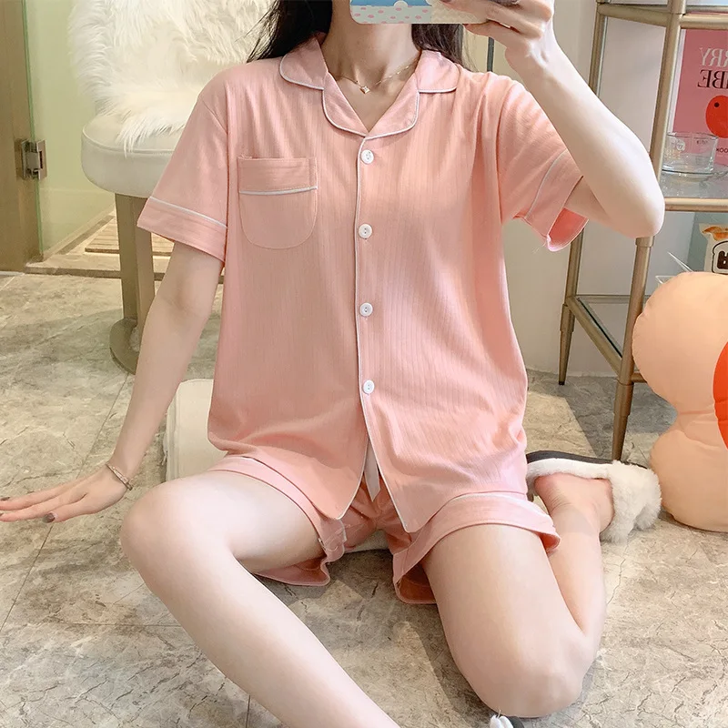 Yellow Cotton 2PCS Ladies Pajama Sets Lovely Short Sleeve Shorts Nightwear Summer Loose Sleepwear Casual With Pocket Home Wear
Yellow Cotton 2PCS Ladies Pajama Sets Lovely Short Sleeve Shorts Nightwear Summer Loose Sleepwear Casual With Pocket Home Wear