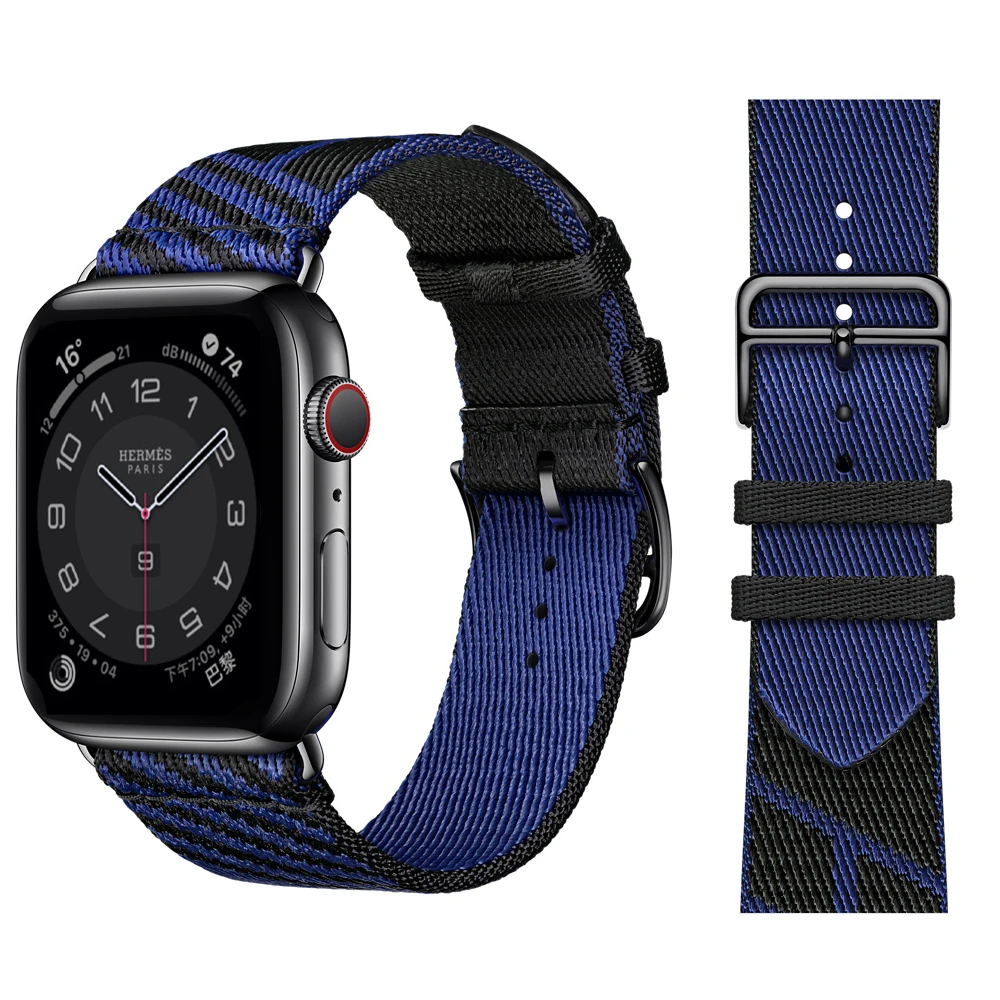 Ремешок нейлоновый для iWatch 38 мм 42 спортивный браслет Apple Watch 40 44 6 SE 5 4 321 Series|Ремешки